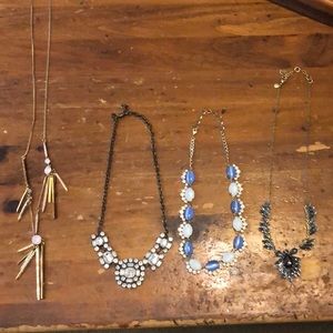 Lot of 4 JCrew Necklaces